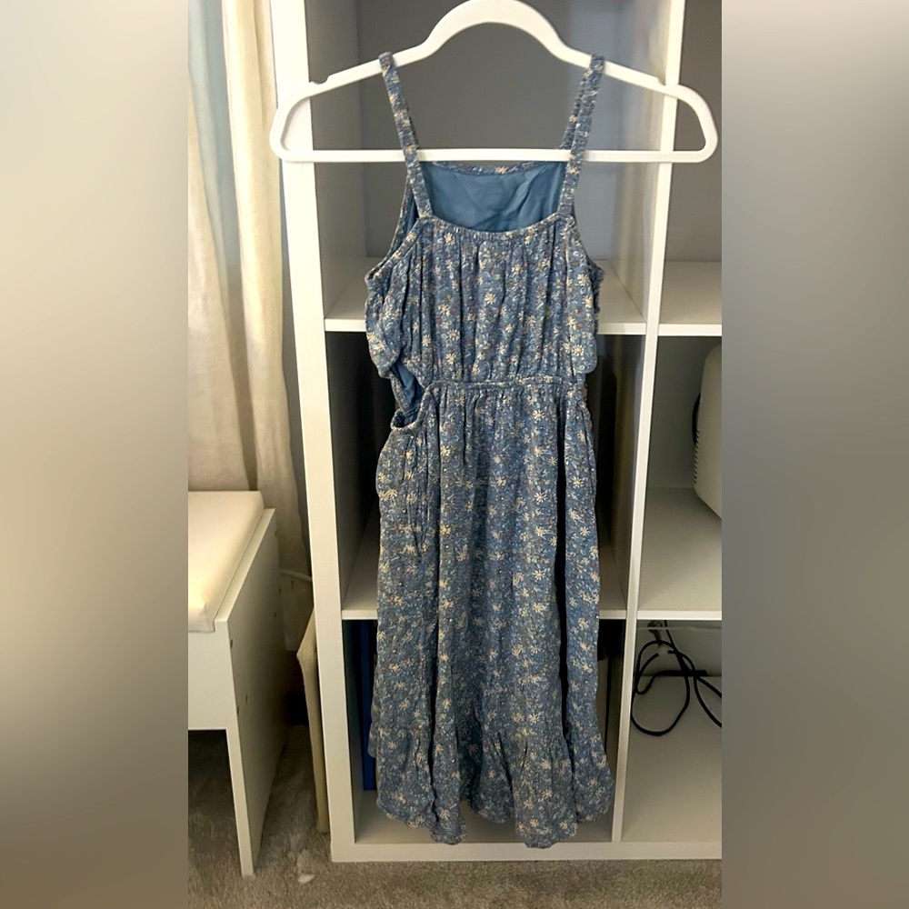 Abrocrombie Girls Floral Blue Dress